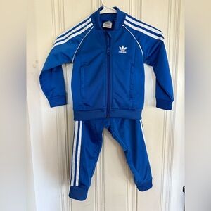 Adidas Royal Blue Tracksuit with White Accents